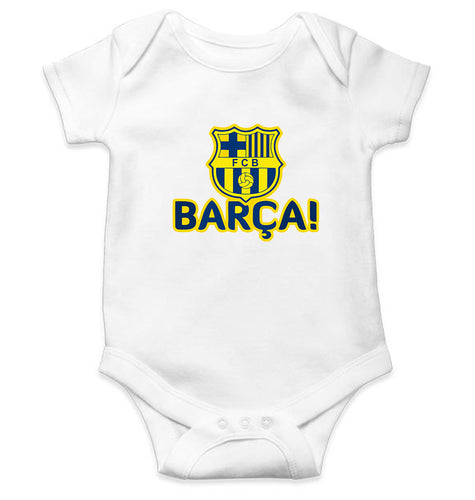 FCB Kids Romper Kids Romper For Baby Boy/Girl-0-5 Months(18 Inches)-White-Ektarfa.online