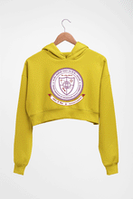 Load image into Gallery viewer, IIT (BHU) Varanasi Crop HOODIE FOR WOMEN-Mustard Yellow-Ektarfa.online

