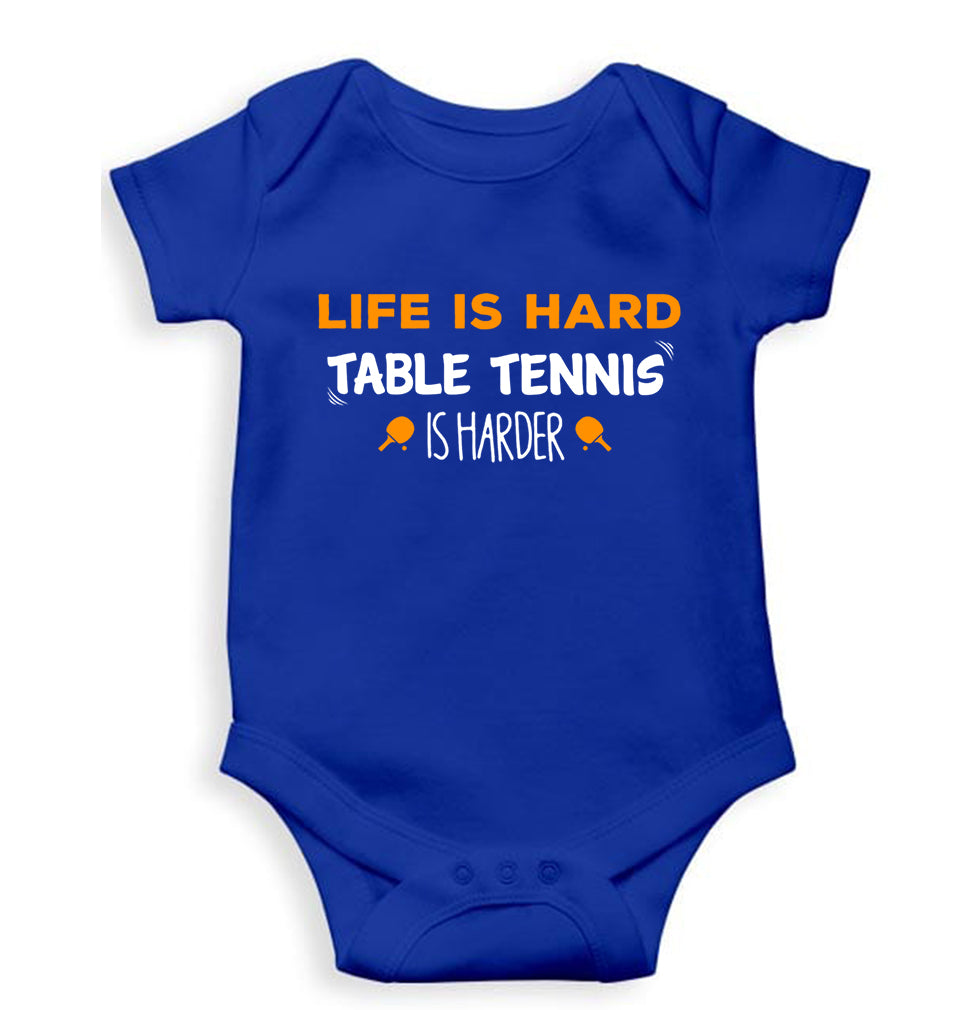 Table Tennis (TT) DNA Kids Romper For Baby Boy/Girl-Royal Blue-Ektarfa.online
