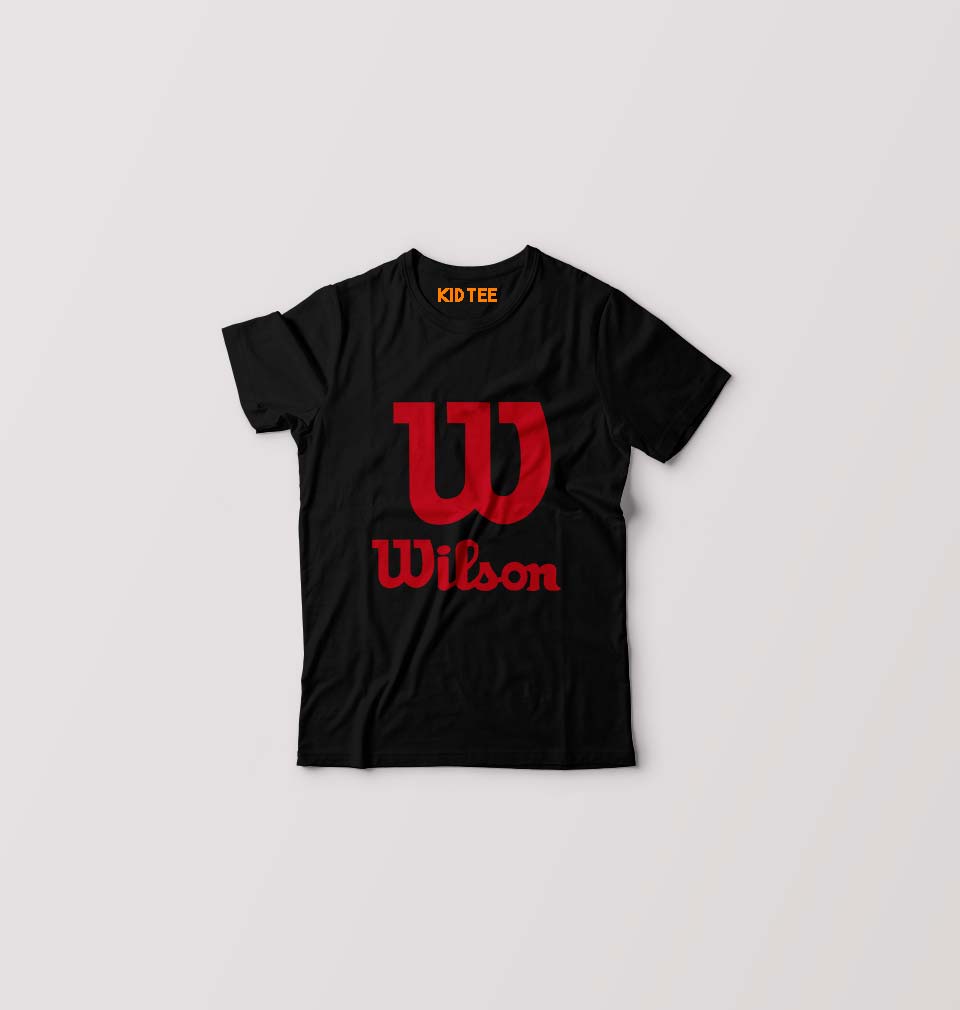 Wilson Kids T-Shirt for Boy/Girl-Black-Ektarfa.online