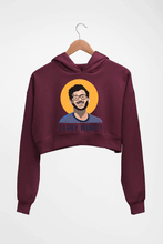 Load image into Gallery viewer, CarryMinati(Ajey Nagar) Crop HOODIE FOR WOMEN-Maroon-Ektarfa.online
