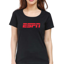 Load image into Gallery viewer, ESPN T-Shirt for Women-Black-Ektarfa.online
