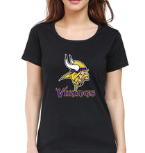 Load image into Gallery viewer, Vikings T-Shirt for Women-Black-Ektarfa.online
