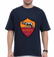 Load image into Gallery viewer, A.S. Roma Oversized T-Shirt for Men-Navy Blue-Ektarfa.online
