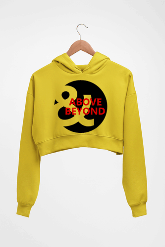 Above & Beyond Crop HOODIE FOR WOMEN-Mustard Yellow-Ektarfa.online