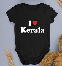 Load image into Gallery viewer, I Love Kerala Kids Romper For Baby Boy/Girl-0-5 Months(18 Inches)-Black-Ektarfa.online
