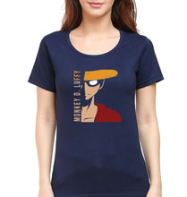 Load image into Gallery viewer, Monkey D. Luffy T-Shirt for Women-Navy Blue-Ektarfa.online
