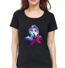 Load image into Gallery viewer, Frozen Elsa T-Shirt for Women-Black-Ektarfa.online
