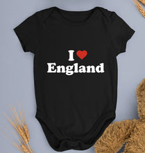 Load image into Gallery viewer, I Love England Kids Romper For Baby Boy/Girl-0-5 Months(18 Inches)-Black-Ektarfa.online
