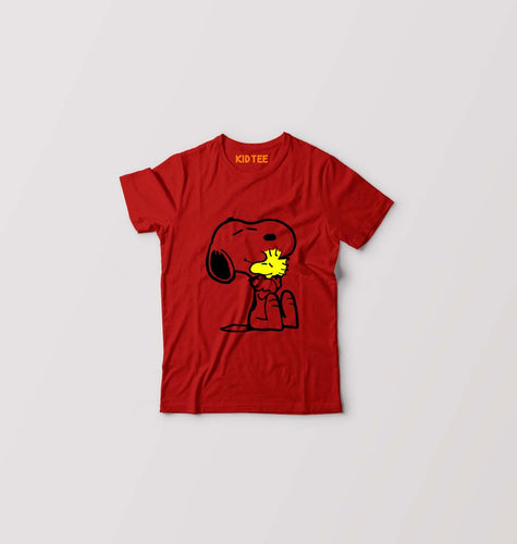 Snoopy Kids T-Shirt for Boy/Girl-Red-Ektarfa.online