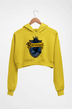 Load image into Gallery viewer, Ravenclaw Harry Potter Crop HOODIE FOR WOMEN-Mustard yellow-Ektarfa.online
