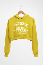 Load image into Gallery viewer, Mike Tyson Crop HOODIE FOR WOMEN-Mustard Yellow-Ektarfa.online
