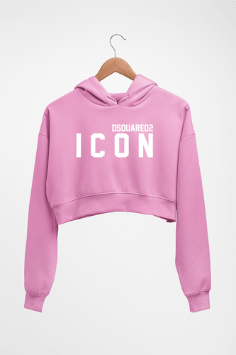 DSQUARED - ICON HOODIE FOR WOMEN-Light Baby Pink-Ektarfa.online