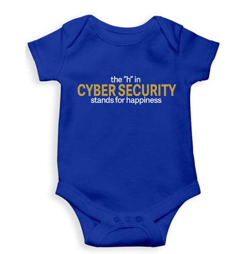 Cyber Security Kids Romper For Baby Boy/Girl-Royal Blue-Ektarfa.online