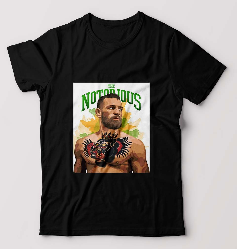 Conor McGregor UFC MMA T-Shirt for Men-Black-Ektarfa.online
