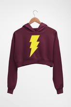 Load image into Gallery viewer, Black Adam Crop HOODIE FOR WOMEN-Maroon-Ektarfa.online
