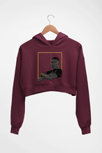 Load image into Gallery viewer, Kylian Mbappé Crop HOODIE FOR WOMEN-Maroon-Ektarfa.online
