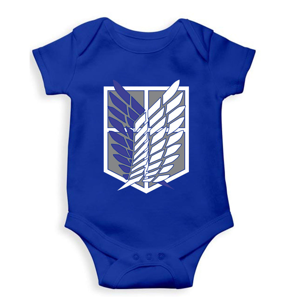 Attack on Titan Kids Romper For Baby Boy/Girl-Royal Blue-Ektarfa.online
