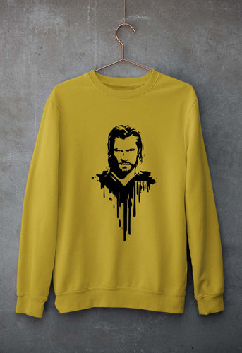 Thor Superhero Unisex Sweatshirt for Men/Women-Mustard Yellow-Ektarfa.online