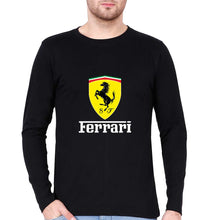 Load image into Gallery viewer, Ferrari Full Sleeves T-Shirt for Men-Black-Ektarfa.online
