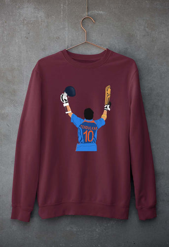 Sachin Tendulkar Unisex Sweatshirt for Men/Women-Maroon-Ektarfa.online