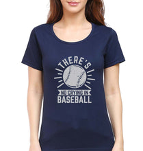 Load image into Gallery viewer, Baseball T-Shirt for Women-Navy Blue-Ektarfa.online
