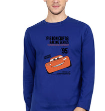 Load image into Gallery viewer, Lightning McQueen Full Sleeves T-Shirt for Men-Royal Blue-Ektarfa.online
