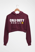 Load image into Gallery viewer, Call of Duty (COD) Crop HOODIE FOR WOMEN-Maroon-Ektarfa.online
