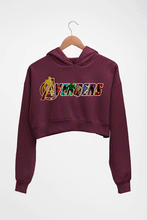 Load image into Gallery viewer, Avengers Crop HOODIE FOR WOMEN-Maroon-Ektarfa.online

