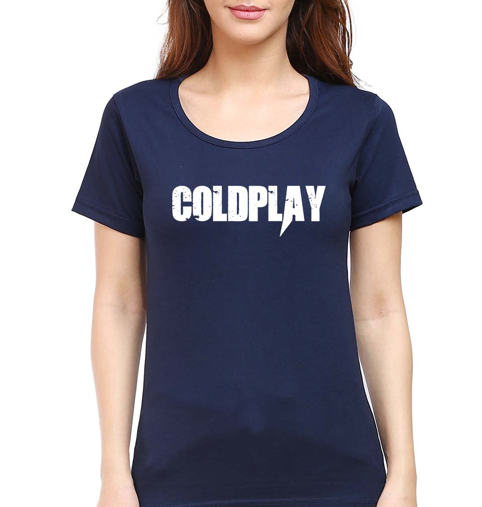 Coldplay T-Shirt for Women-Navy Blue-Ektarfa.online