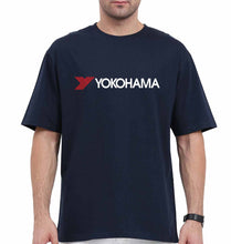 Load image into Gallery viewer, Yokohama Oversized T-Shirt for Men-Navy Blue-Ektarfa.online
