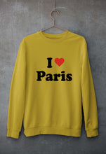 Load image into Gallery viewer, I Love Paris Unisex Sweatshirt for Men/Women-Mustard Yellow-Ektarfa.online
