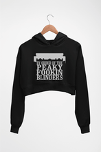 Load image into Gallery viewer, Peaky Blinders Crop HOODIE FOR WOMEN-Black-Ektarfa.online
