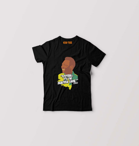 Pele Kids T-Shirt for Boy/Girl-Black-Ektarfa.online