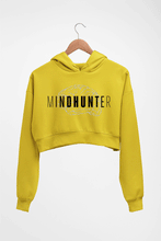 Load image into Gallery viewer, Mindhunter Crop HOODIE FOR WOMEN-Mustard Yellow-Ektarfa.online
