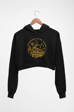 Load image into Gallery viewer, Harry Potter Hogwarts Crop HOODIE FOR WOMEN-Black-Ektarfa.online
