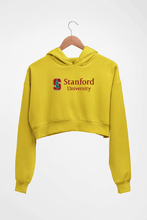 Load image into Gallery viewer, Stanford Crop HOODIE FOR WOMEN-Mustard Yellow-Ektarfa.online
