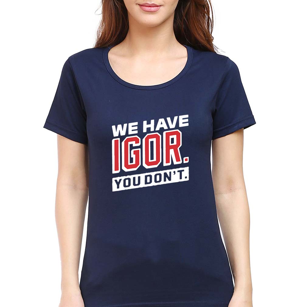 Igor T-Shirt for Women-Navy Blue-Ektarfa.online