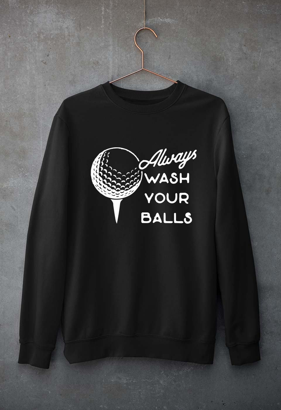 Golf Unisex Sweatshirt for Men/Women-Black-Ektarfa.online