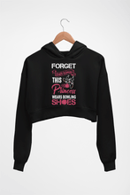 Load image into Gallery viewer, Bowling Princess Crop HOODIE FOR WOMEN-Black-Ektarfa.online
