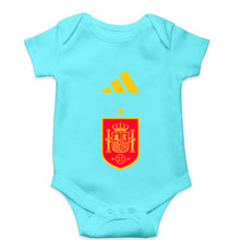 Load image into Gallery viewer, Spain Football Kids Romper For Baby Boy/Girl-0-5 Months(18 Inches)-Sky Blue-Ektarfa.online
