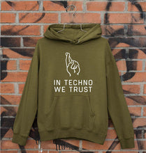 Load image into Gallery viewer, Techno Unisex Hoodie for Men/Women-Olive Green-Ektarfa.online
