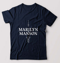 Load image into Gallery viewer, Marilyn Manson T-Shirt for Men-Navy Blue-Ektarfa.online
