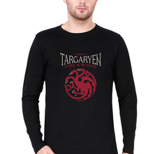 Load image into Gallery viewer, House Targaryen (GOT) Full Sleeves T-Shirt for Men-Black-Ektarfa.online

