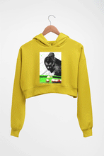 Load image into Gallery viewer, Ronnie O&#39;Sullivan Snooker Crop HOODIE FOR WOMEN-Mustard Yellow-Ektarfa.online
