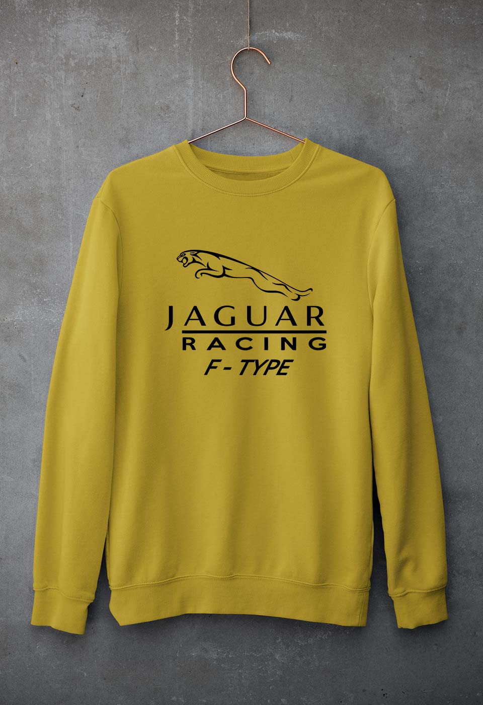 Jaguar Unisex Sweatshirt for Men/Women-Mustard Yellow-Ektarfa.online