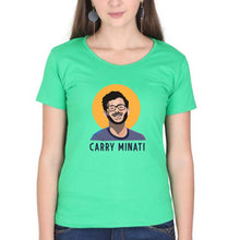 Load image into Gallery viewer, CarryMinati(Ajey Nagar) T-Shirt for Women-Flag Green-Ektarfa.online
