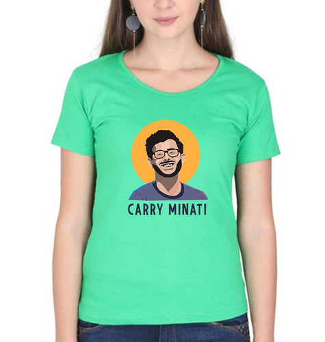 CarryMinati(Ajey Nagar) T-Shirt for Women-Flag Green-Ektarfa.online