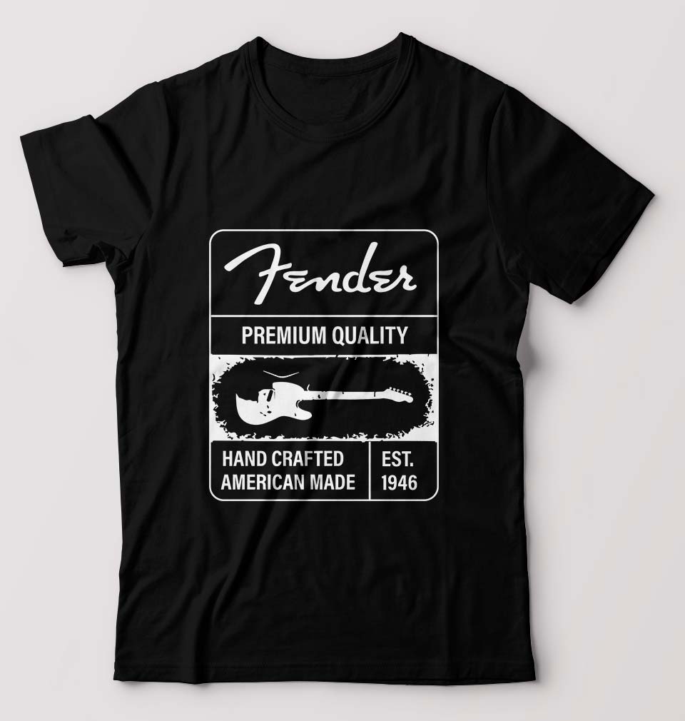 Fender T-Shirt for Men-Black-Ektarfa.online
