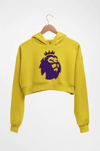 Load image into Gallery viewer, EPL Premier League Crop HOODIE FOR WOMEN-Mustard Yellow-Ektarfa.online
